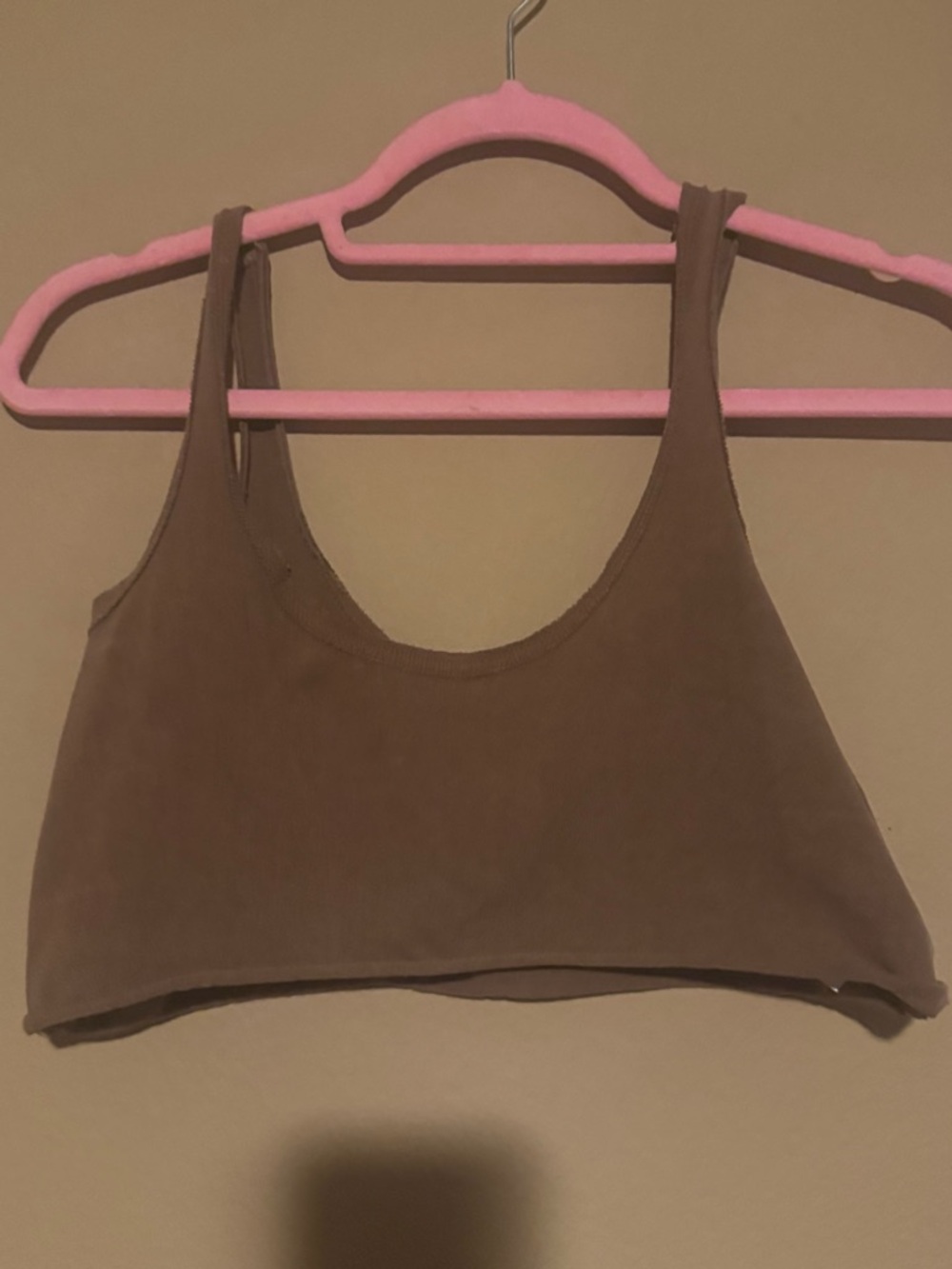 Joah Brown Ribbed Brown Tank - Picture 2 of 4